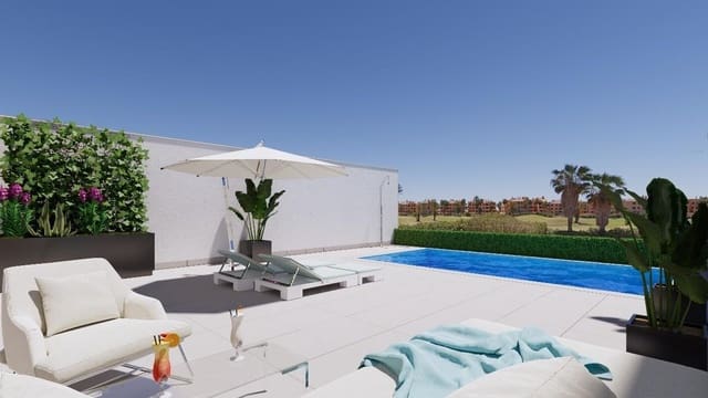 3 slaapkamer Rijtjeshuis te koop in Las Lomas de Rame - Bahía Bella, Los Alcázares met zwembad garage - € 382.000 (Ref: 10039619)