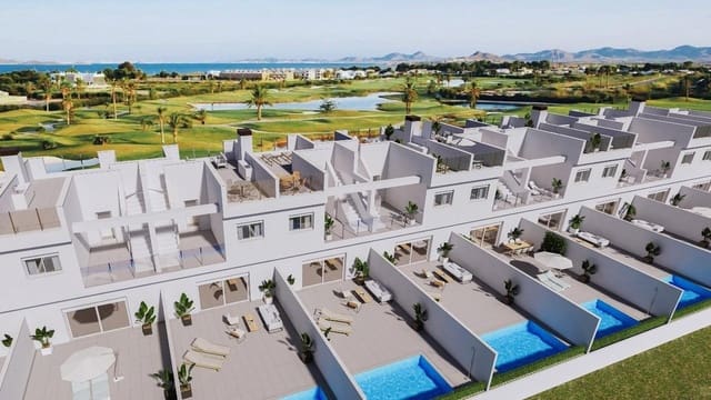3 slaapkamer Rijtjeshuis te koop in Las Lomas de Rame - Bahía Bella, Los Alcázares met zwembad garage - € 382.000 (Ref: 10039619)