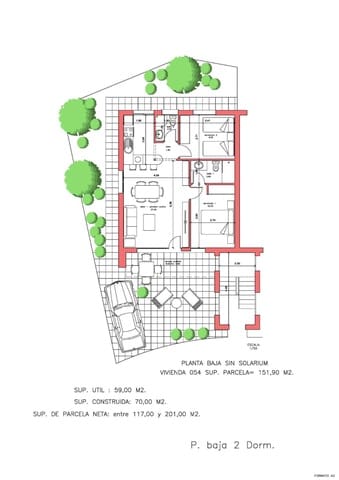 2 makuuhuone Bungalow myytävänä paikassa La Pinilla, Fuente Alamo de Murcia - 176 157 € (Ref: 10039645)