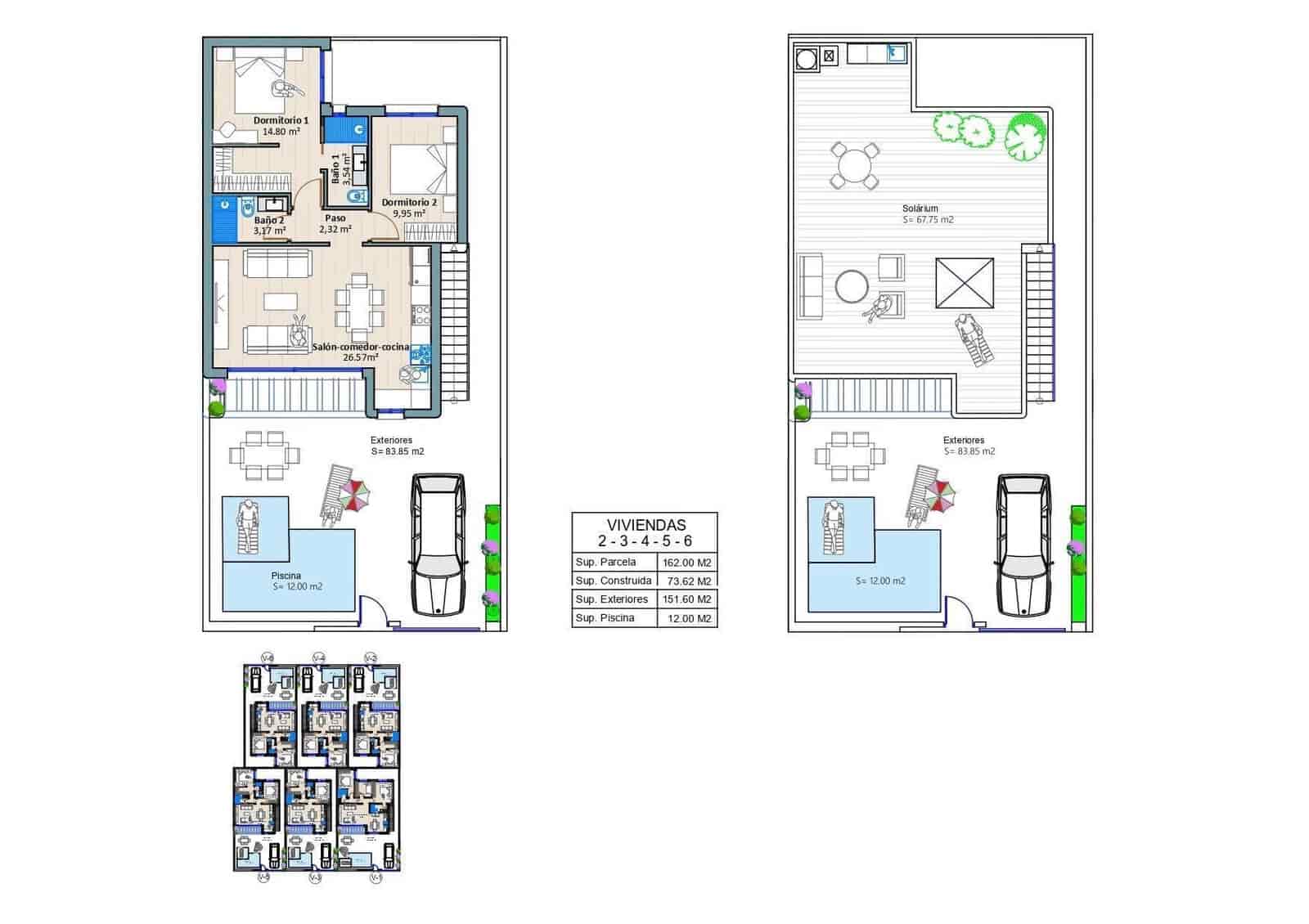 2 soverom Villa til salgs i Torre-Pacheco med svømmebasseng - € 264 900 (Ref: 10039694)