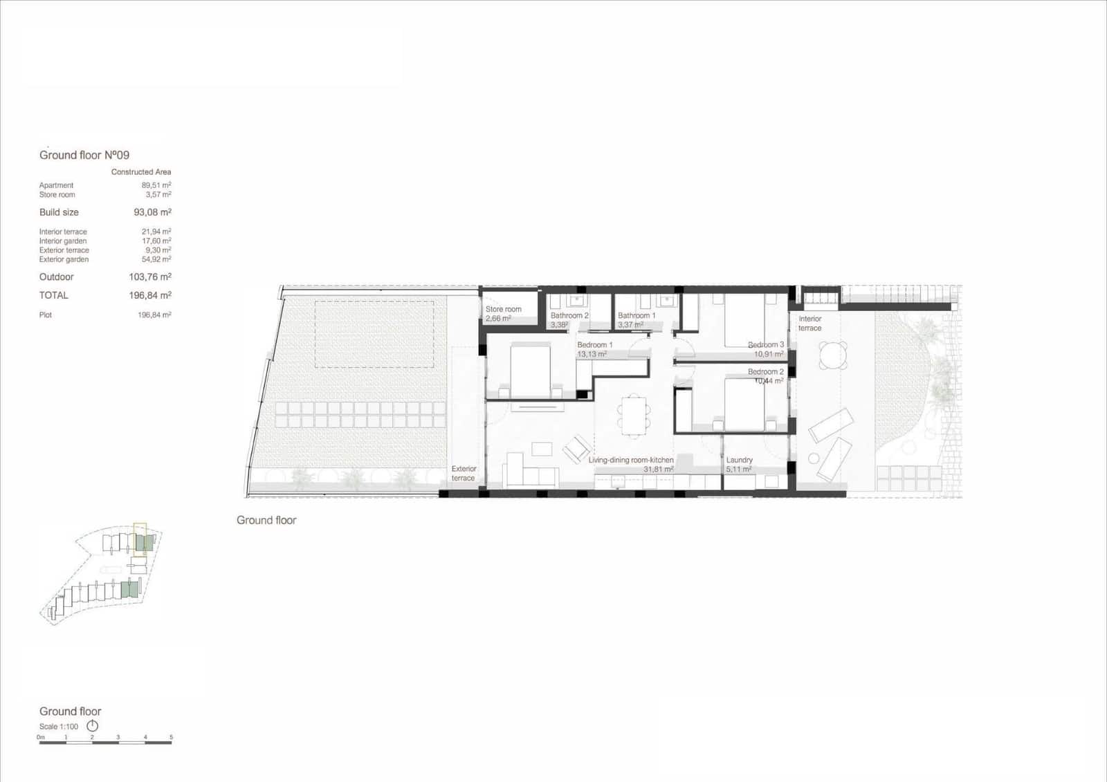3 sypialnia Bungalow na sprzedaż w Roda z basenem garażem - 359 000 € (Ref: 10039705)