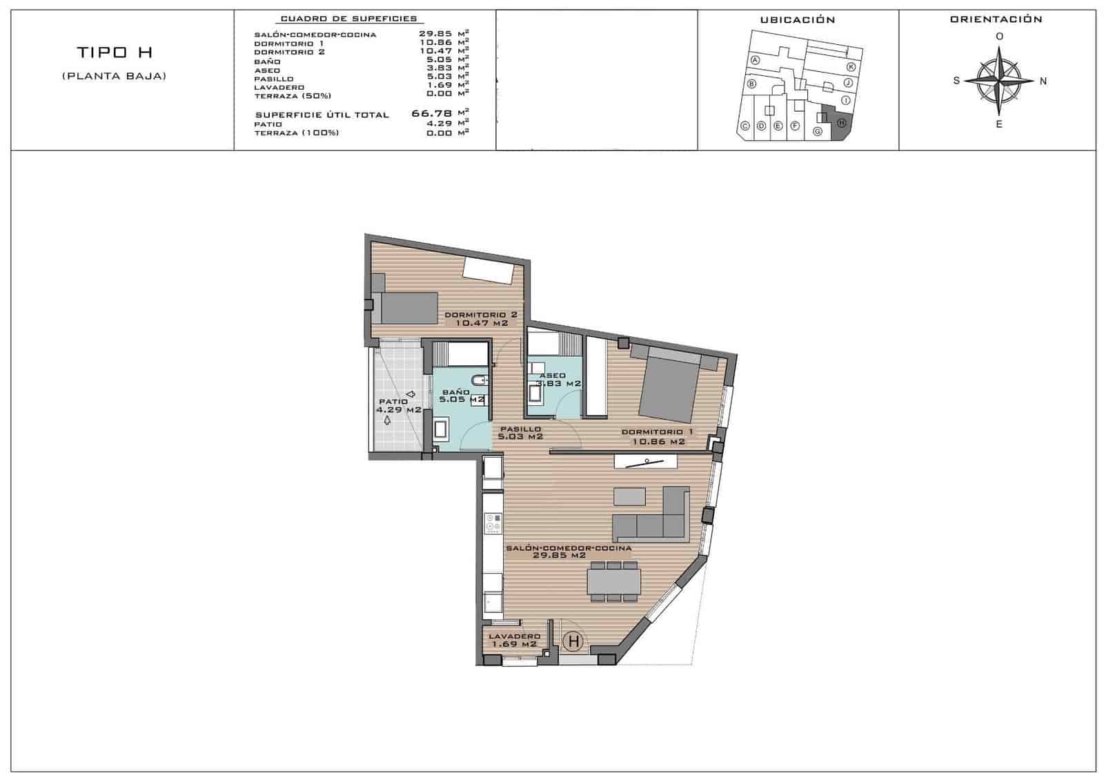 2 sypialnia Apartament na sprzedaż w Algorfa z basenem - 164 425 € (Ref: 10039718)