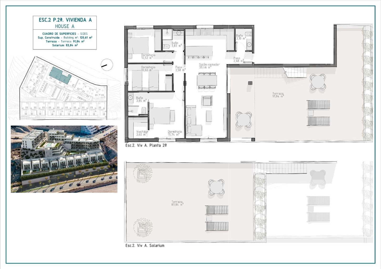 2 sypialnia Penthouse na sprzedaż w Aguilas z basenem garażem - 297 000 € (Ref: 10039721)