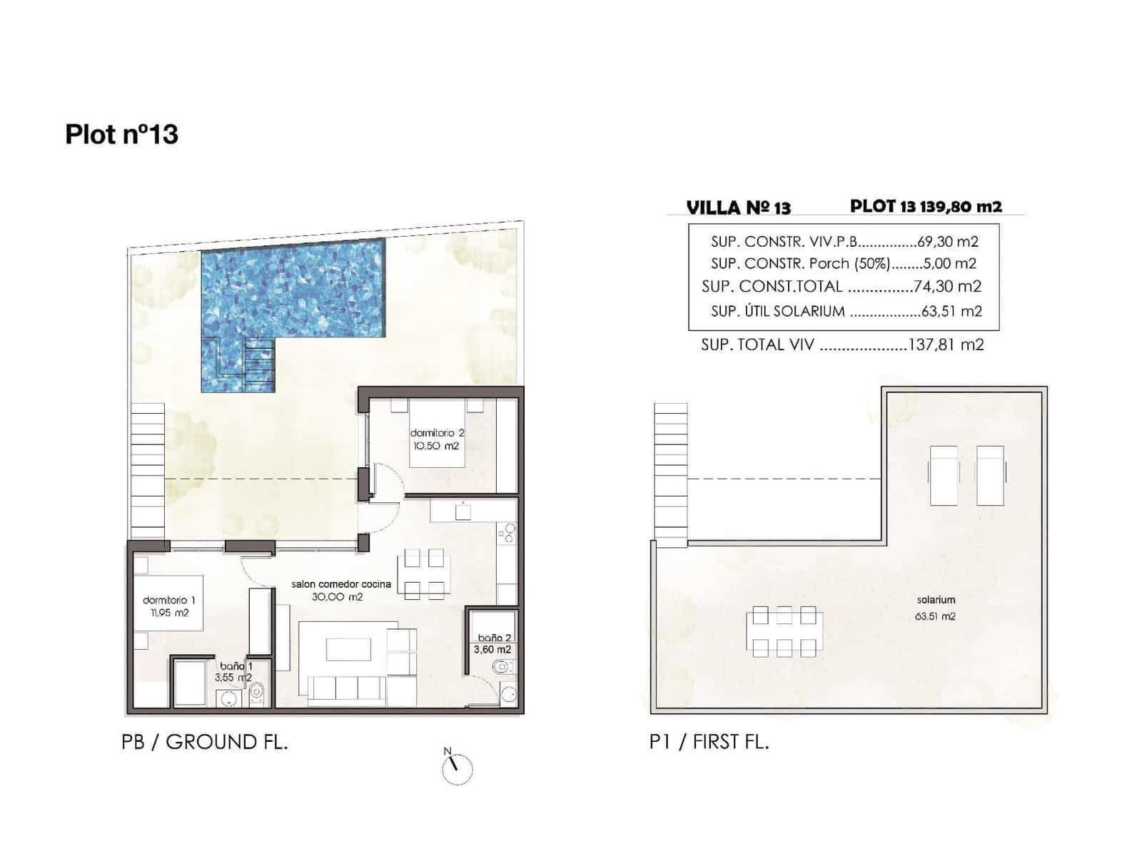 2 soverom Hus til salgs i Pilar de la Horadada med garasje - € 350 000 (Ref: 10039733)