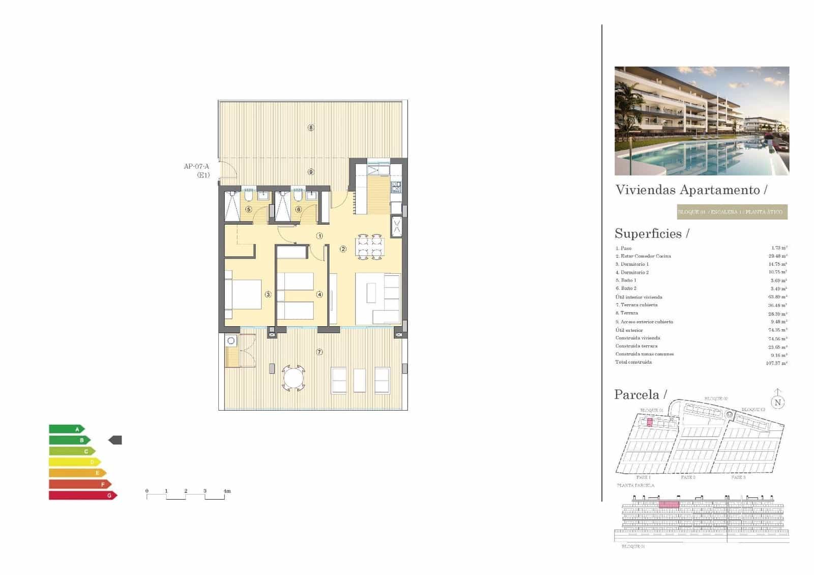 2 soverom Penthouse til salgs i Muchamiel / Mutxamel med svømmebasseng - € 399 000 (Ref: 10039735)