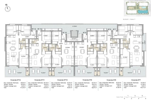 3 slaapkamer Appartement te koop in Pilar de la Horadada ciudad, Pilar de la Horadada met zwembad garage - € 309.000 (Ref: 10039742)