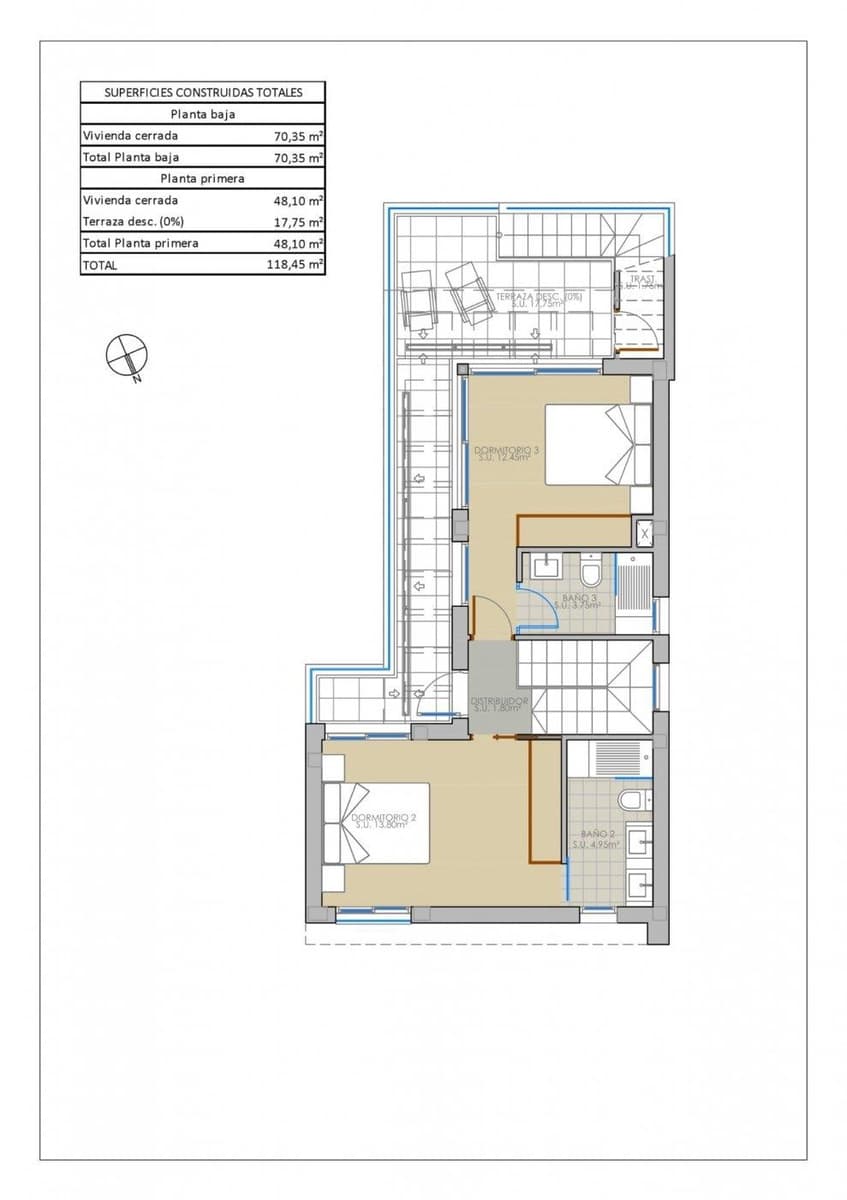 Chalet de 3 habitaciones en Pilar de la Horadada en venta con piscina garaje - 420.000 € (Ref: 10039755)