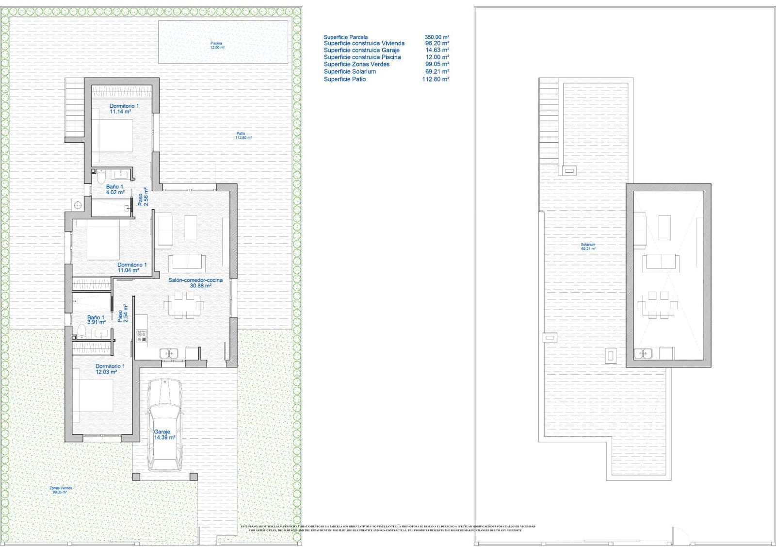 3 sovrum Villa till salu i Los Alcazares med garage - 419 500 € (Ref: 10039756)