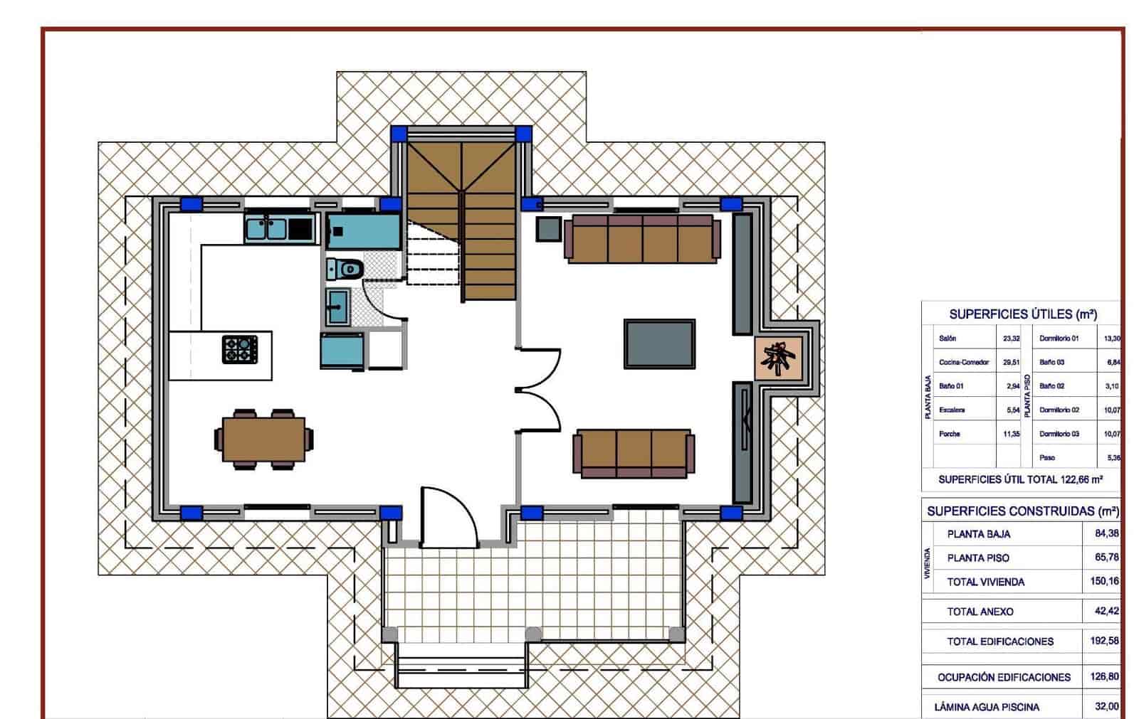 4 Zimmer Villa zu verkaufen in Pinoso mit Pool Garage - 375.000 € (Ref: 10039770)