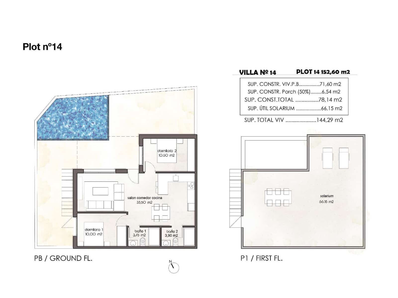 Chalet de 2 habitaciones en Pilar de la Horadada en venta con garaje - 380.000 € (Ref: 10039775)