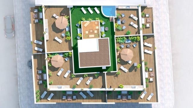 2 makuuhuone Kattohuoneisto myytävänä paikassa Parque de las Naciones, Torrevieja mukana uima-altaan - 349 000 € (Ref: 10039784)