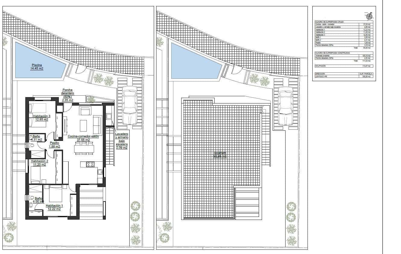 3 sypialnia Willa na sprzedaż w Pinar de Campoverde z basenem - 422 500 € (Ref: 10039788)
