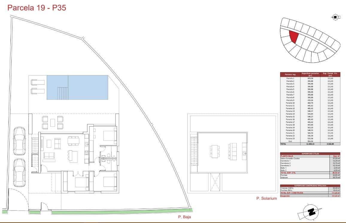 3 makuuhuone Huvila myytävänä paikassa Hacienda del Alamo mukana uima-altaan - 395 000 € (Ref: 10039789)