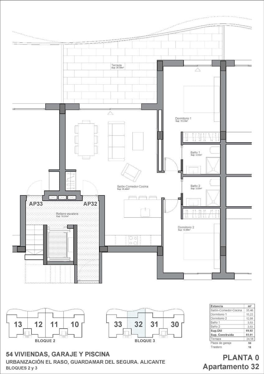 2 slaapkamer Appartement te koop in El Raso met zwembad - € 308.900 (Ref: 10039796)