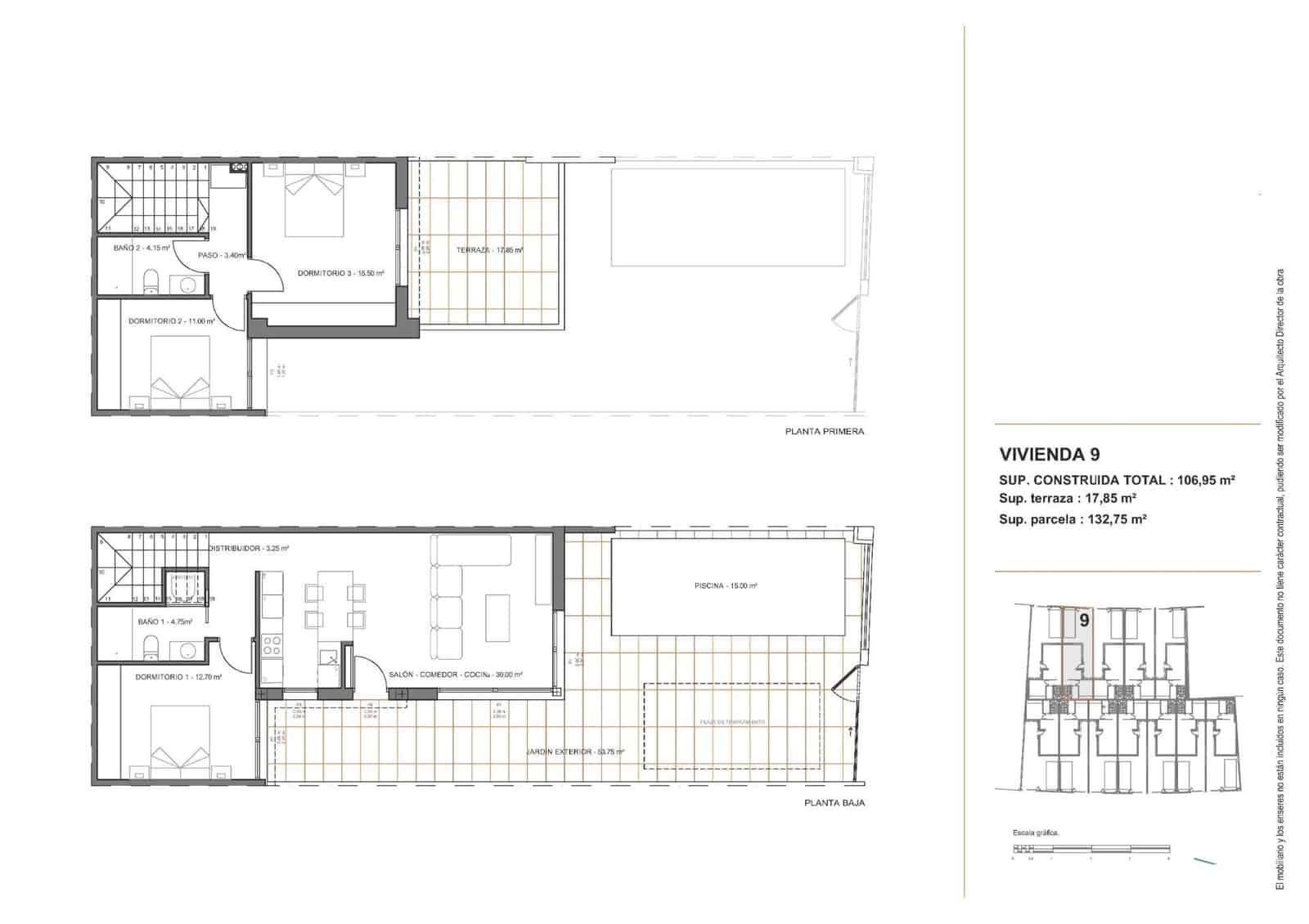 Chalet de 3 habitaciones en Santiago de la Ribera en venta con piscina garaje - 409.900 € (Ref: 10039804)