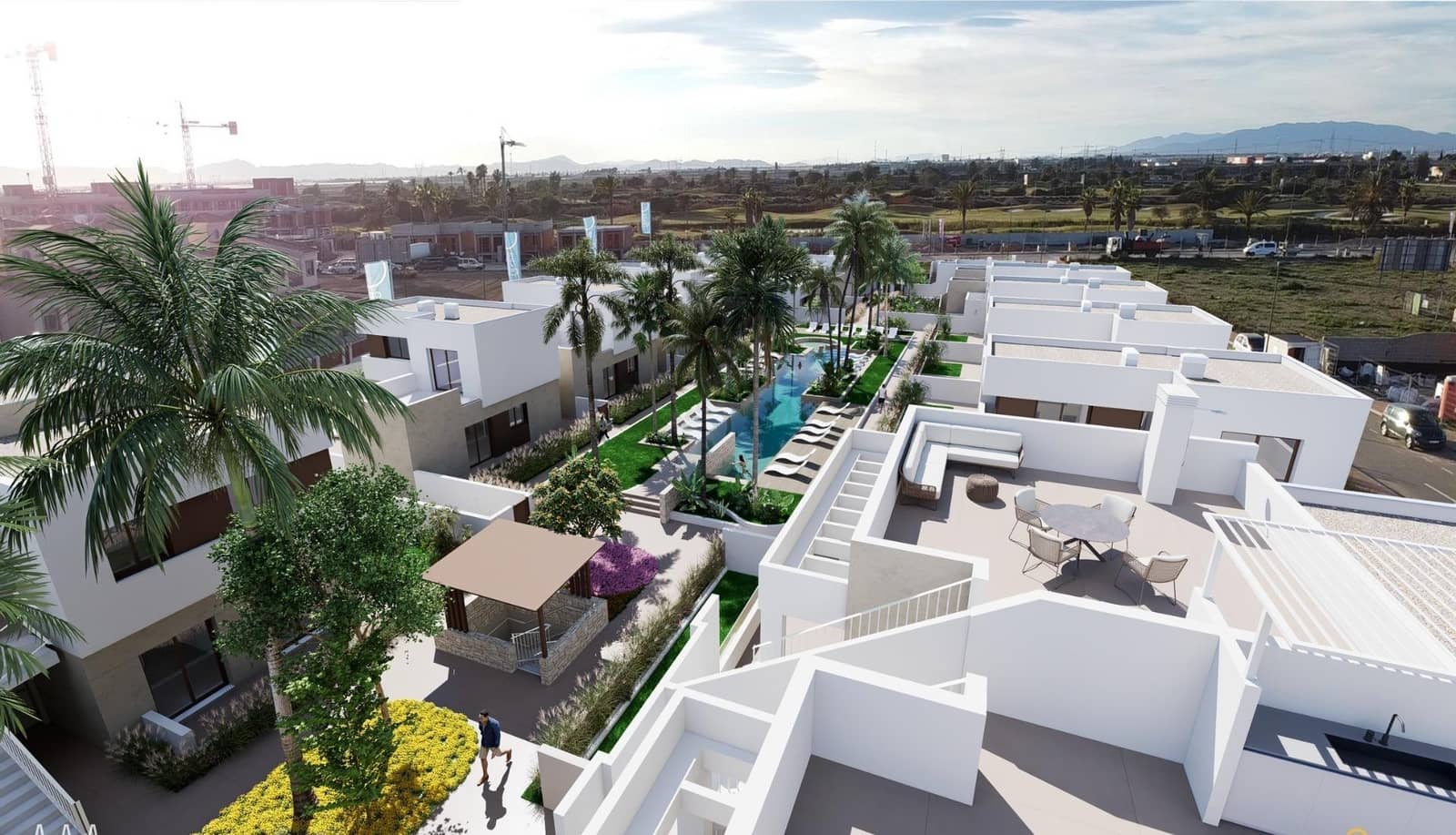 3 soveværelse Bungalow til salg i Los Alcazares med swimmingpool garage - € 350.000 (Ref: 10039806)