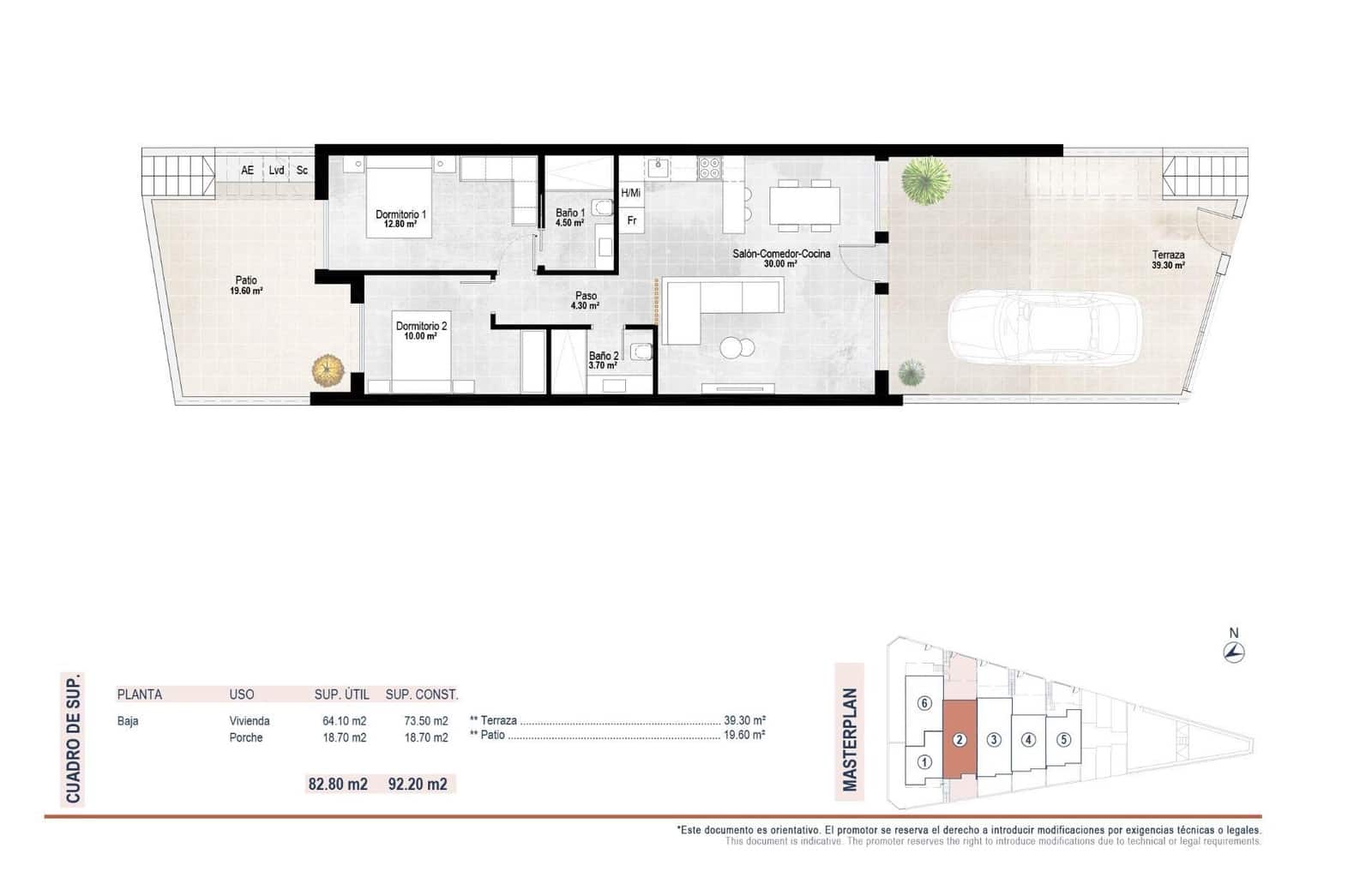 2 Zimmer Bungalow zu verkaufen in San Pedro del Pinatar mit Pool Garage - 239.900 € (Ref: 10039817)