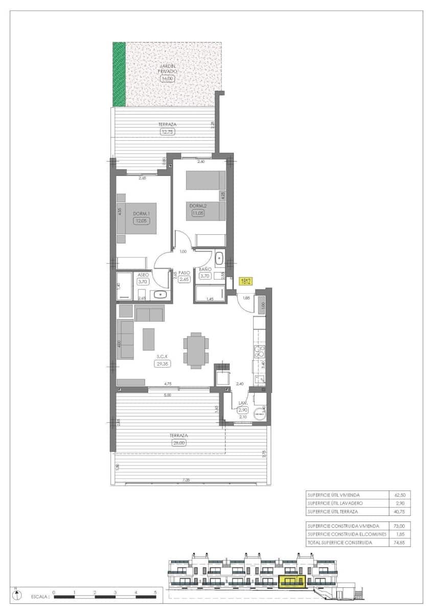 2 makuuhuone Bungalow myytävänä paikassa Algorfa mukana uima-altaan - 299 000 € (Ref: 10039829)