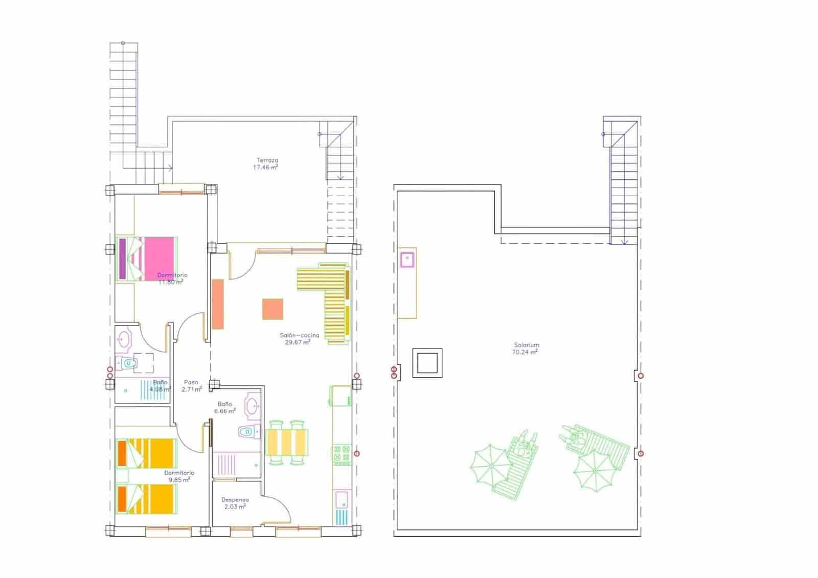 2 sypialnia Bungalow na sprzedaż w San Javier z basenem garażem - 272 900 € (Ref: 10039843)