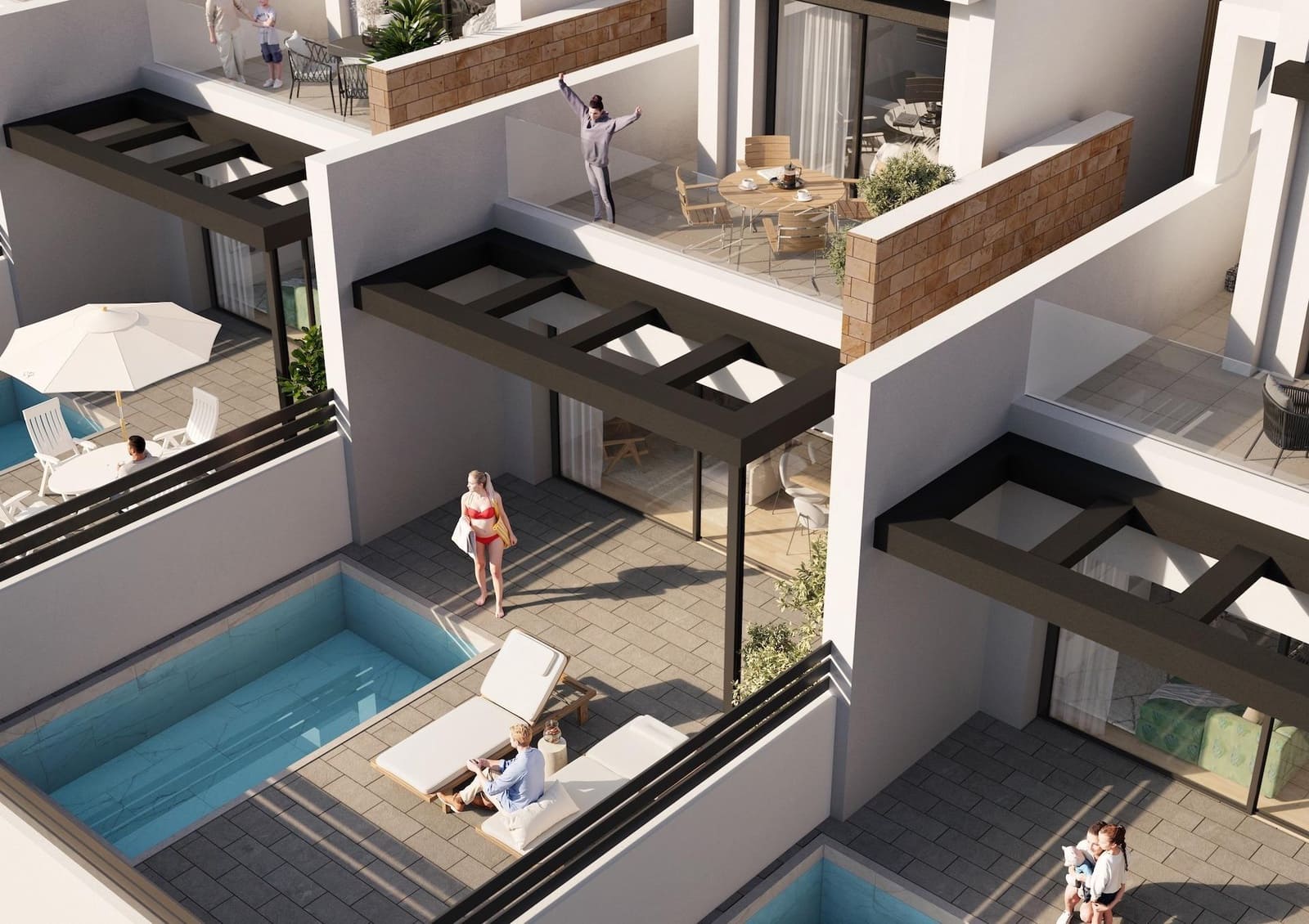 2 sovrum Takvåning till salu i Aguas Nuevas med pool - 399 000 € (Ref: 10039844)