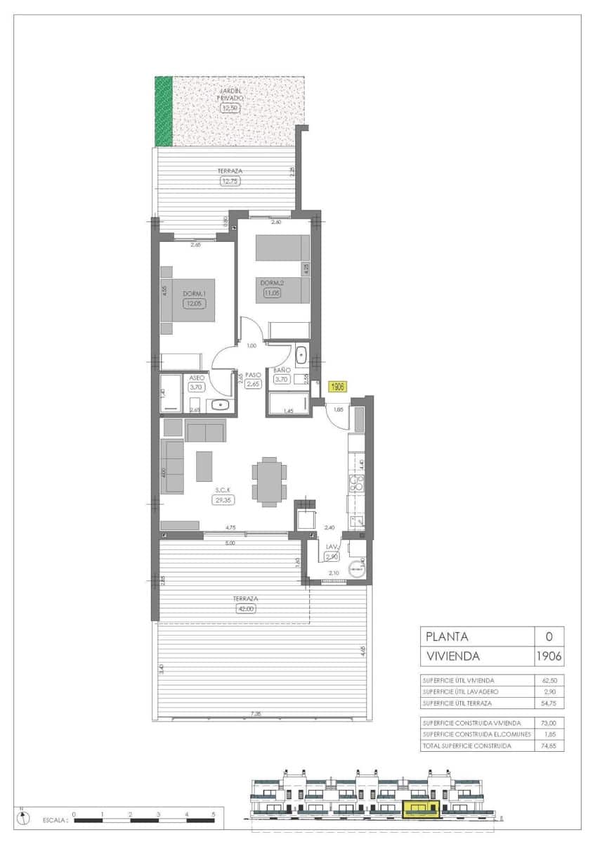 2 makuuhuone Bungalow myytävänä paikassa Algorfa mukana uima-altaan - 299 000 € (Ref: 10039864)