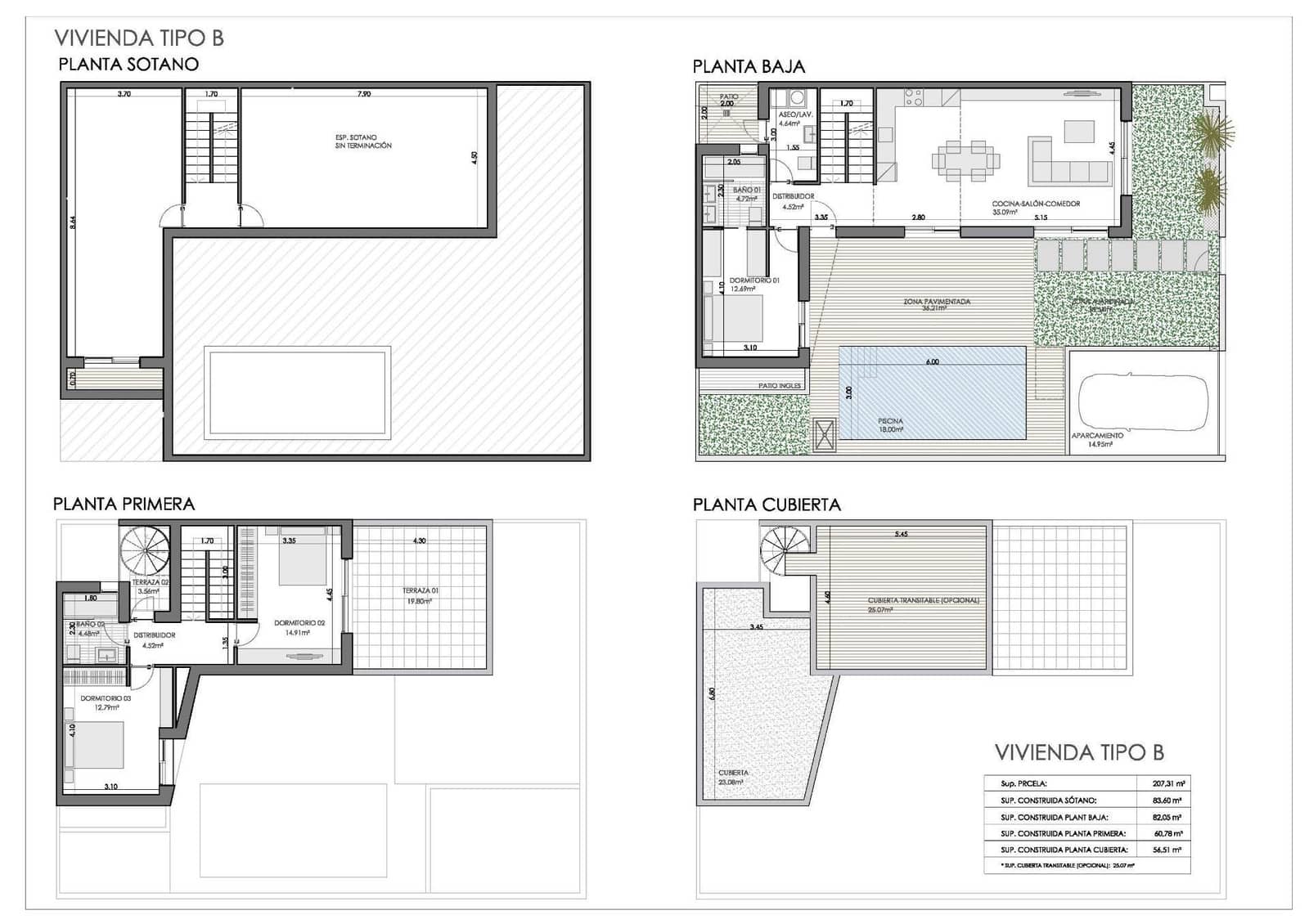 3 quarto Moradia em Banda para venda em Bigastro - 368 000 € (Ref: 10039891)