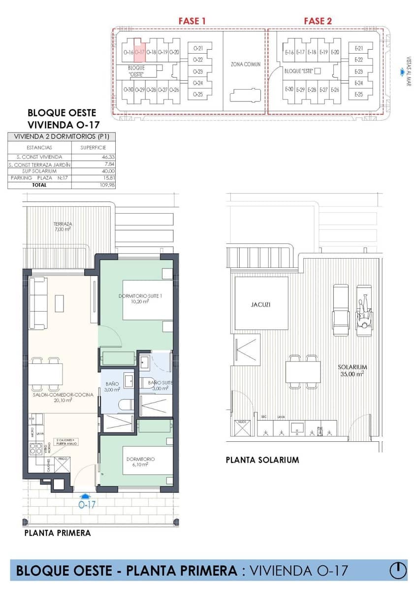 2 chambre Bungalow à vendre à Pilar de la Horadada avec piscine garage - 339 000 € (Ref: 10040303)