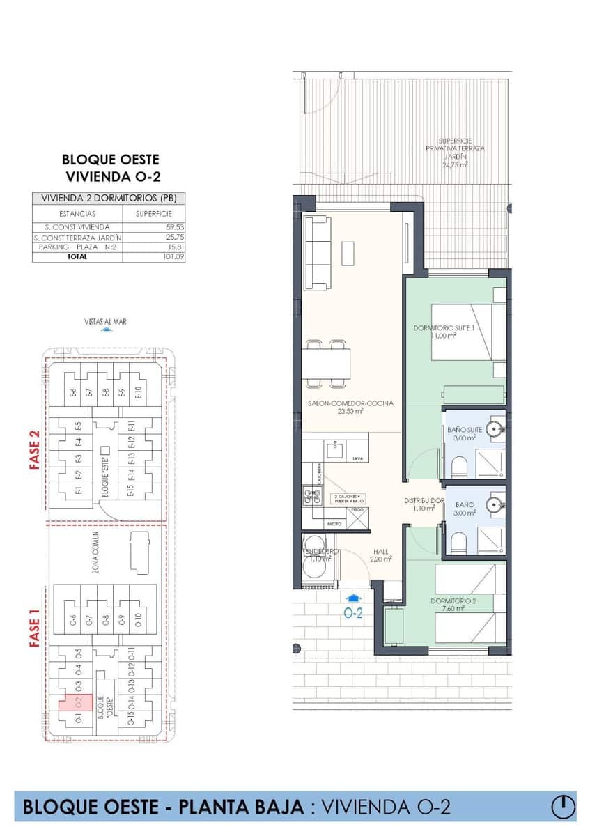 2 soverom Bungalow til salgs i Pilar de la Horadada med svømmebasseng garasje - € 334 000 (Ref: 10040304)