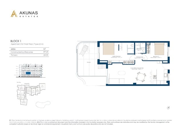 2 soverom Leilighet til salgs i El Valle Golf Resort, Murcia by med svømmebasseng garasje - € 315 000 (Ref: 10068109)