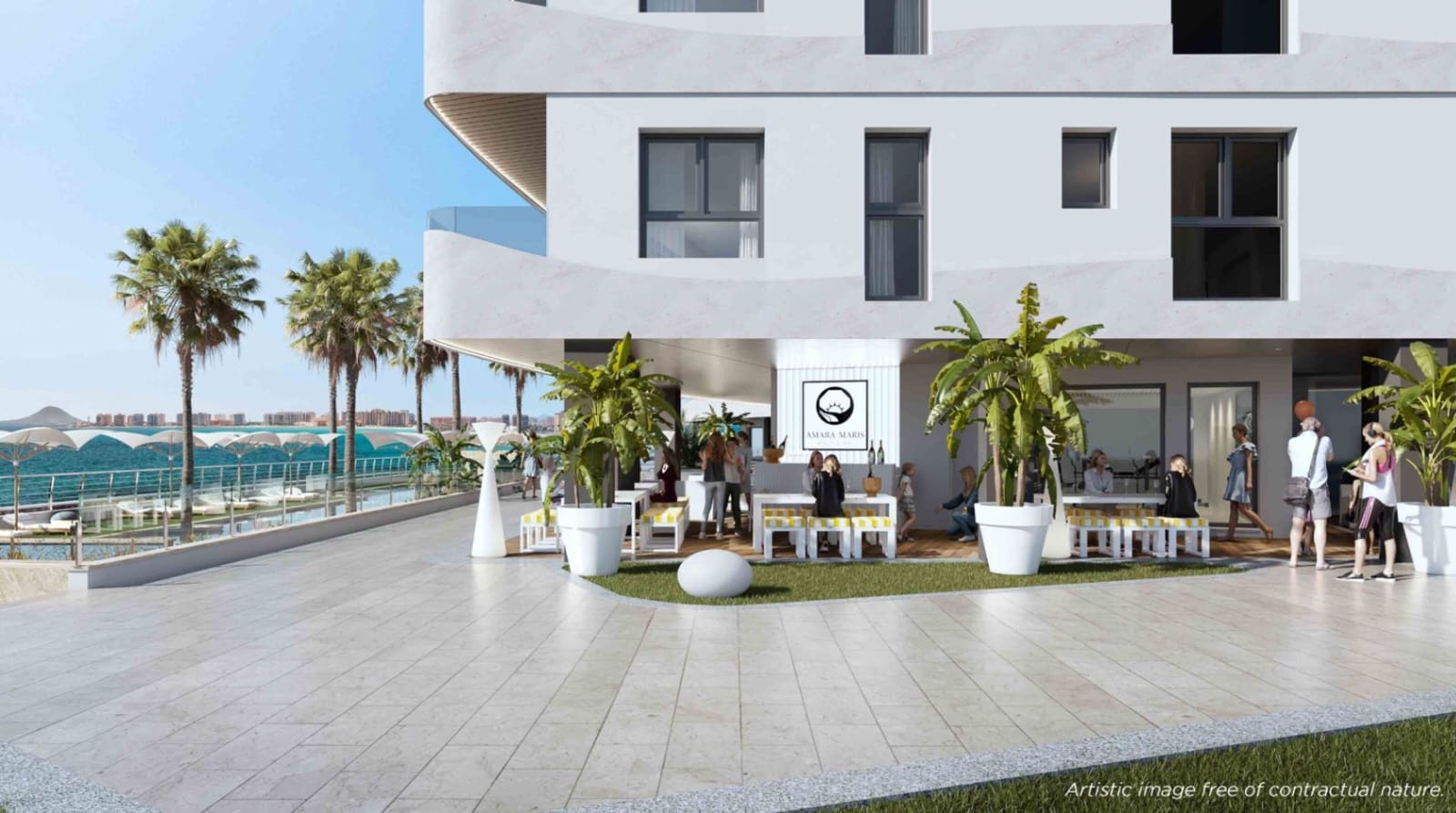 2 slaapkamer Appartement te koop in La Manga del Mar Menor met zwembad garage - € 449.000 (Ref: 10101531)