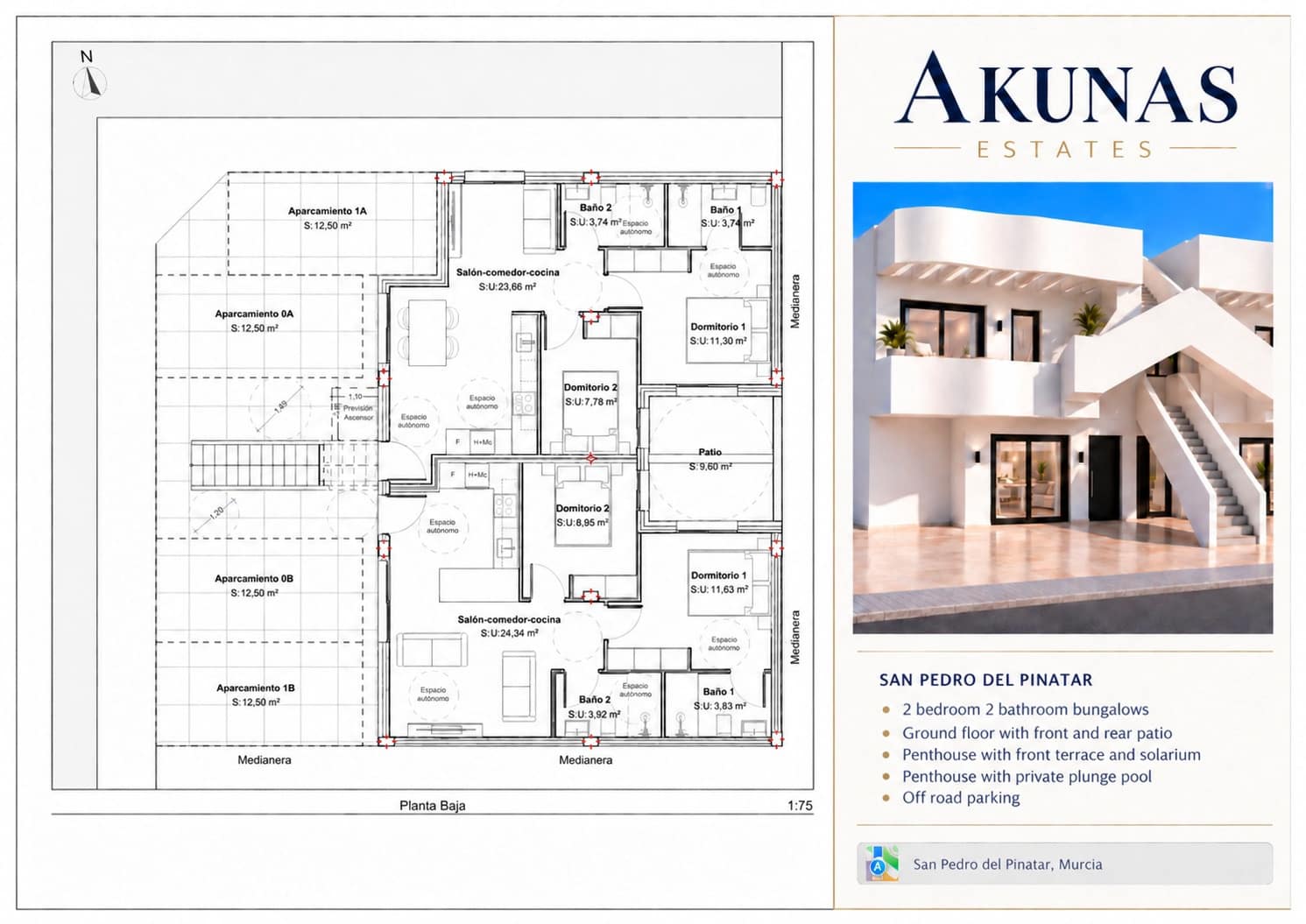 2 Zimmer Apartment zu verkaufen in Lo Pagan mit Pool Garage - 279.000 € (Ref: 10111132)