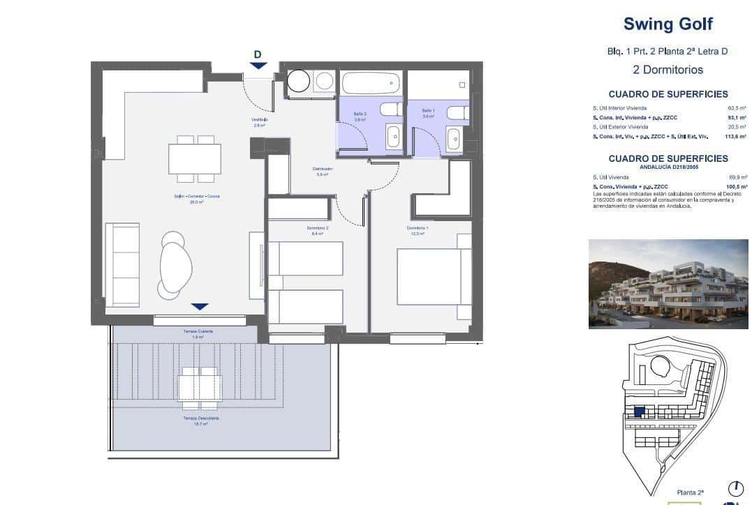 2 slaapkamer Appartement te koop in Pulpi met zwembad garage - € 236.000 (Ref: 10129454)