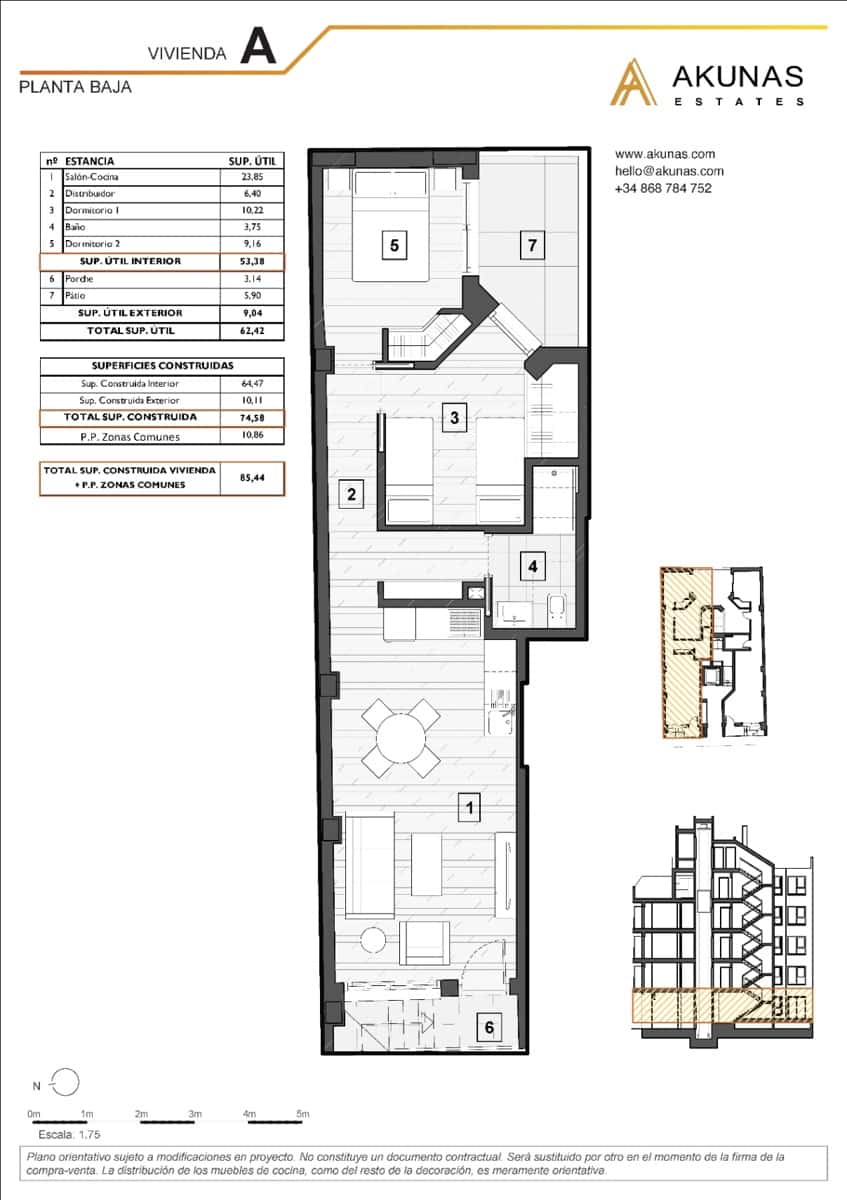 Apartamento de 2 habitaciones en Guardamar del Segura en venta con piscina garaje - 215.000 € (Ref: 10132868)