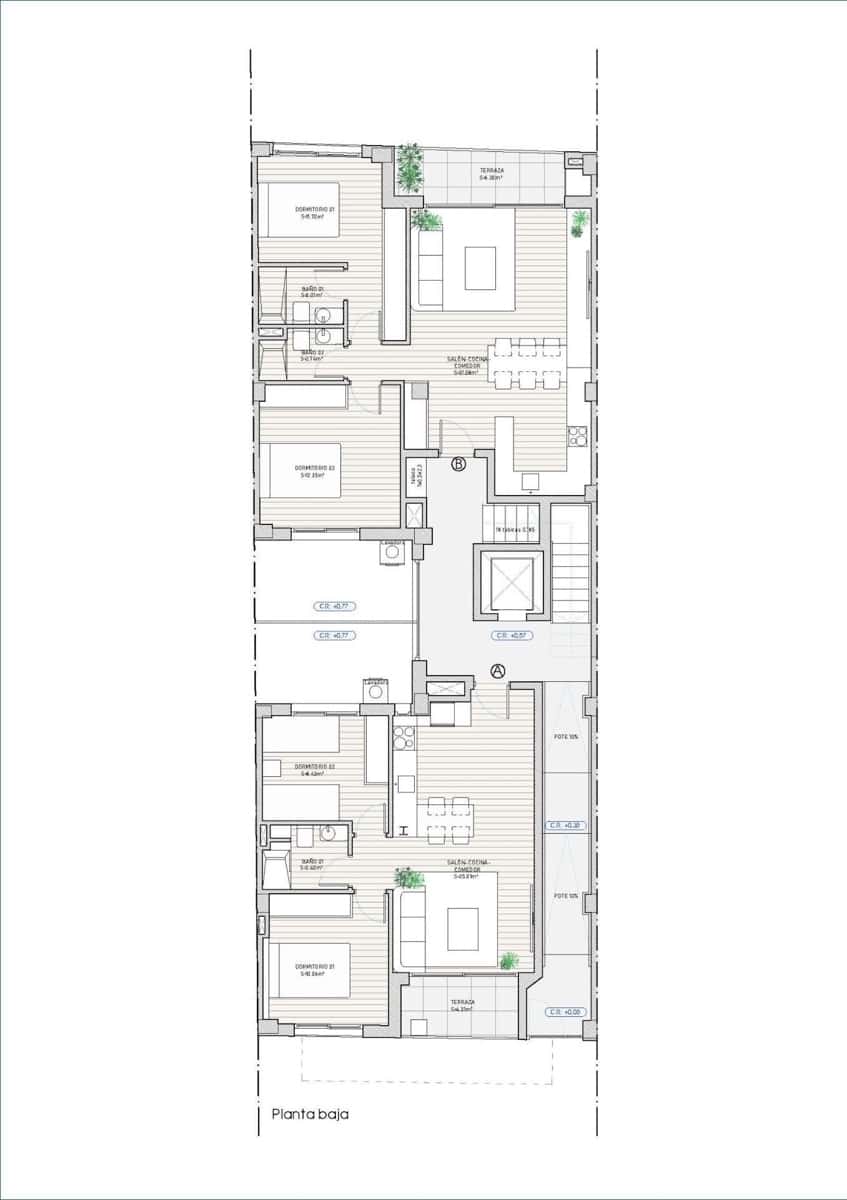 2 soverom Leilighet til salgs i Guardamar del Segura med svømmebasseng garasje - € 318 000 (Ref: 10160243)