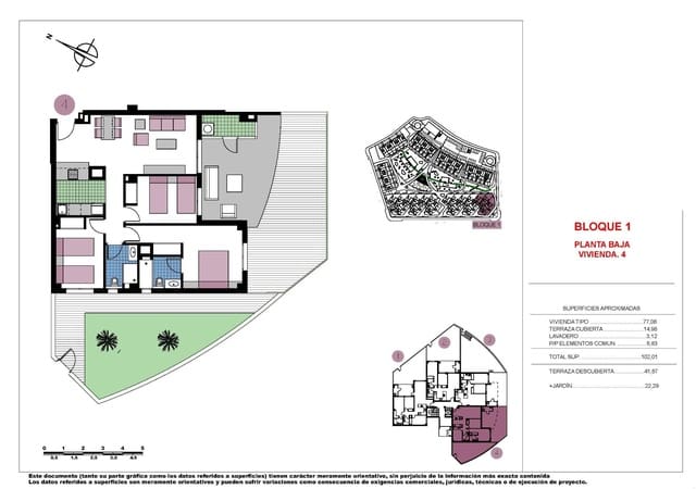 3 slaapkamer Appartement te koop in Mil Palmeras, Pilar de la Horadada met zwembad garage - € 389.000 (Ref: 10161839)