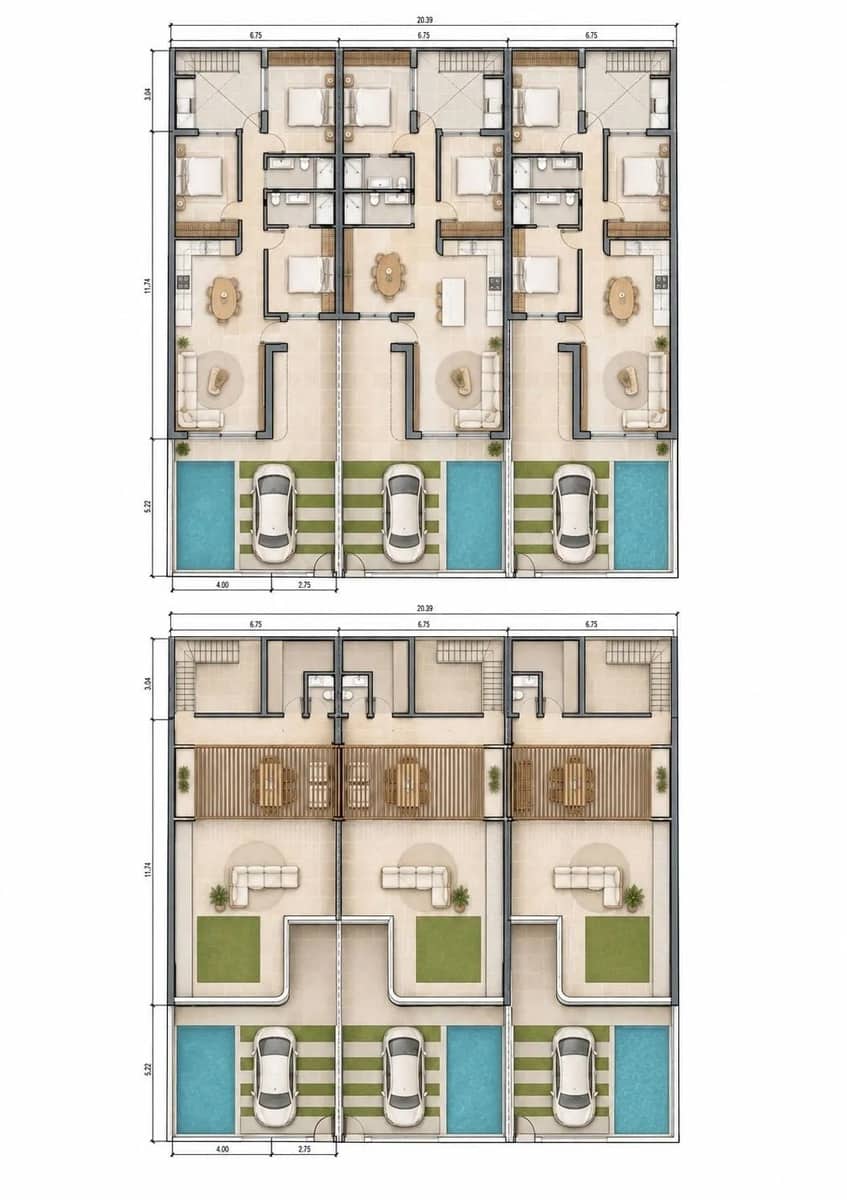3 sovrum Villa till salu i San Pedro del Pinatar med pool garage - 369 000 € (Ref: 10174825)
