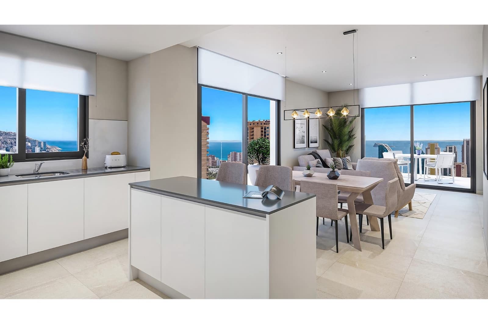 3 sovrum Lägenhet till salu i Benidorm med pool - 558 000 € (Ref: 9001400)