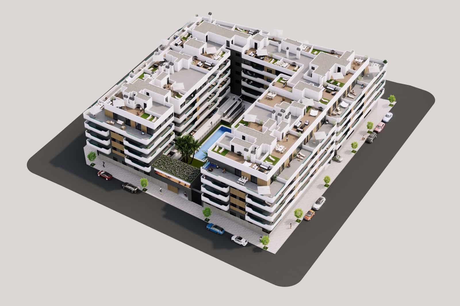 2 sovrum Takvåning till salu i Santa Pola med pool garage - 298 000 € (Ref: 9113963)