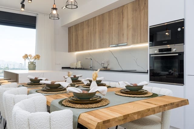 2 sypialnia Apartament na sprzedaż w Balcón de Finestrat - Terra Marina, Finestrat z basenem garażem - 420 000 € (Ref: 9128022)