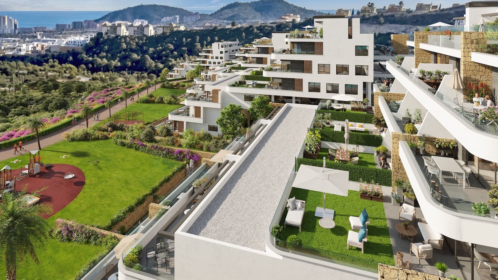 2 soveværelse Lejlighed til salg i Finestrat med swimmingpool garage - € 420.000 (Ref: 9128022)