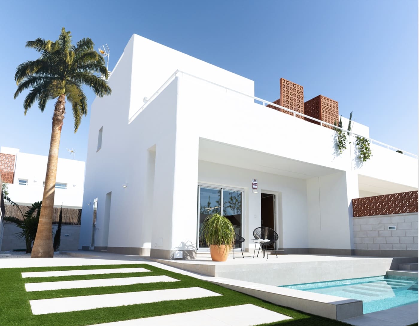 3 sypialnia Willa na sprzedaż w Pilar de la Horadada z basenem garażem - 469 000 € (Ref: 9134137)