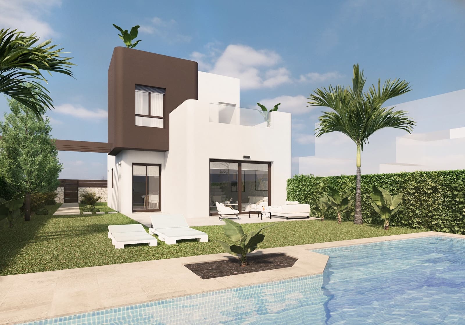 3 Zimmer Villa zu verkaufen in Pilar de la Horadada mit Pool - 499.000 € (Ref: 9231454)