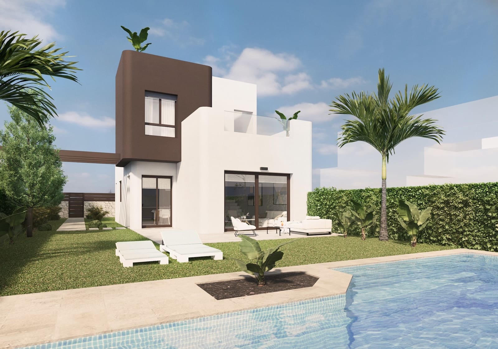 Chalet de 3 habitaciones en Pilar de la Horadada en venta con piscina garaje - 499.000 € (Ref: 9231454)