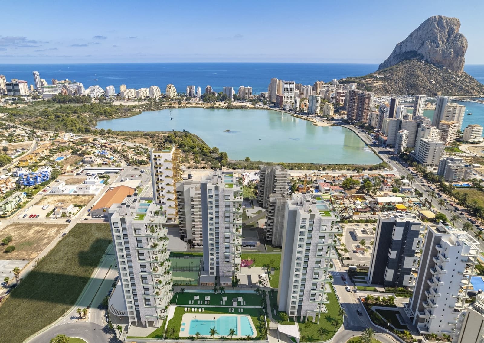 Apartamento de 2 habitaciones en Calpe / Calp en venta con piscina garaje - 390.000 € (Ref: 9330225)