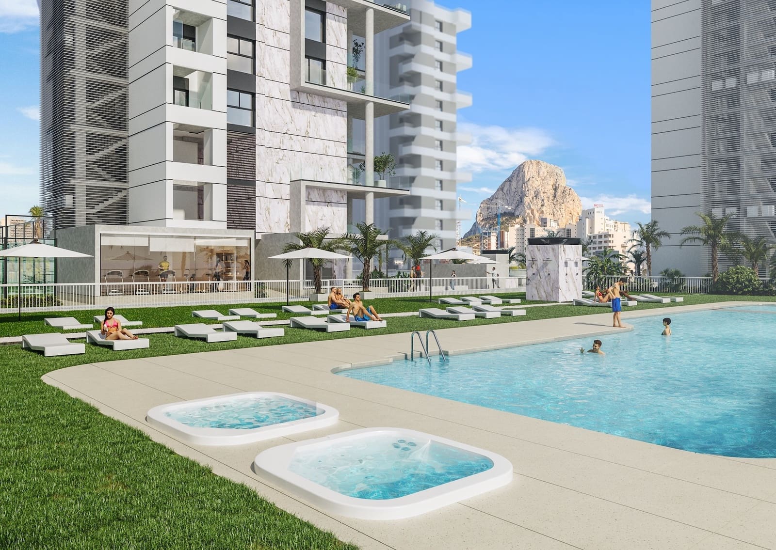 Apartamento de 2 habitaciones en Calpe / Calp en venta con piscina garaje - 390.000 € (Ref: 9330225)