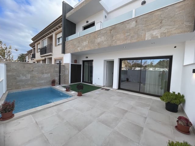 3 makuuhuone Huvila myytävänä paikassa Los Peñascos - El Salero - Los Imbernones, San Pedro del Pinatar mukana uima-altaan - 419 000 € (Ref: 9341973)