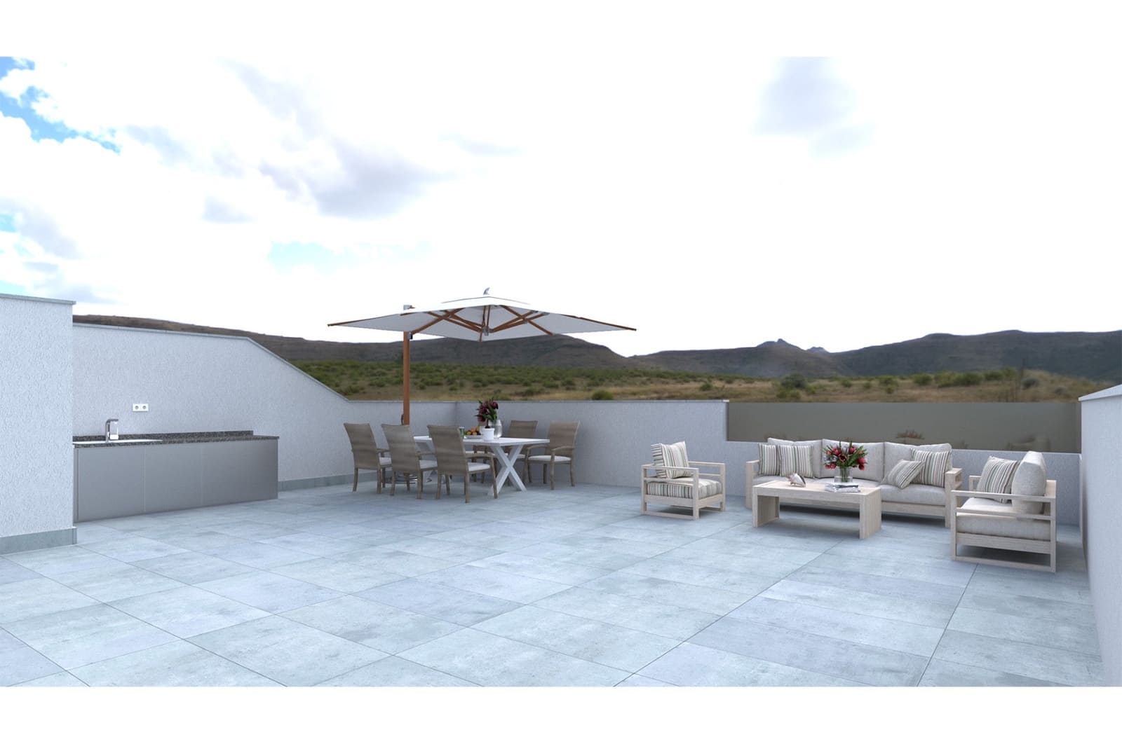 3 soveværelse Byhus til salg i Los Belones med swimmingpool garage - € 355.000 (Ref: 9341976)