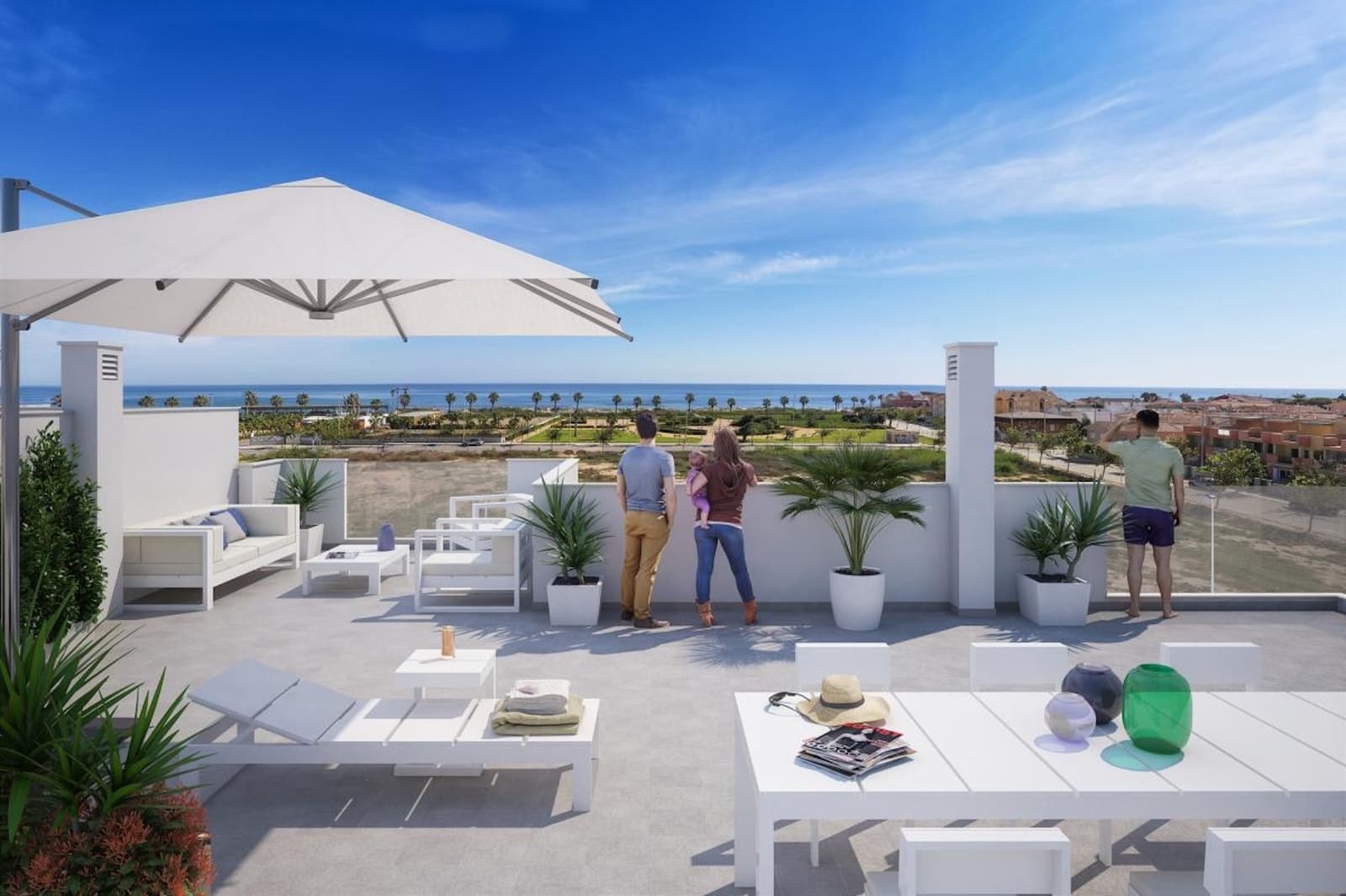 2 Zimmer Penthouse zu verkaufen in Torre de la Horadada mit Pool Garage - 374.000 € (Ref: 9358958)