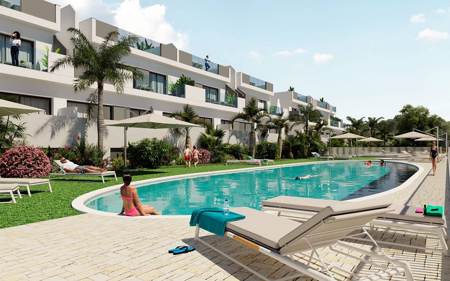 2 quarto Penthouse para venda em Los Balcones com piscina - 305 000 € (Ref: 9378815)
