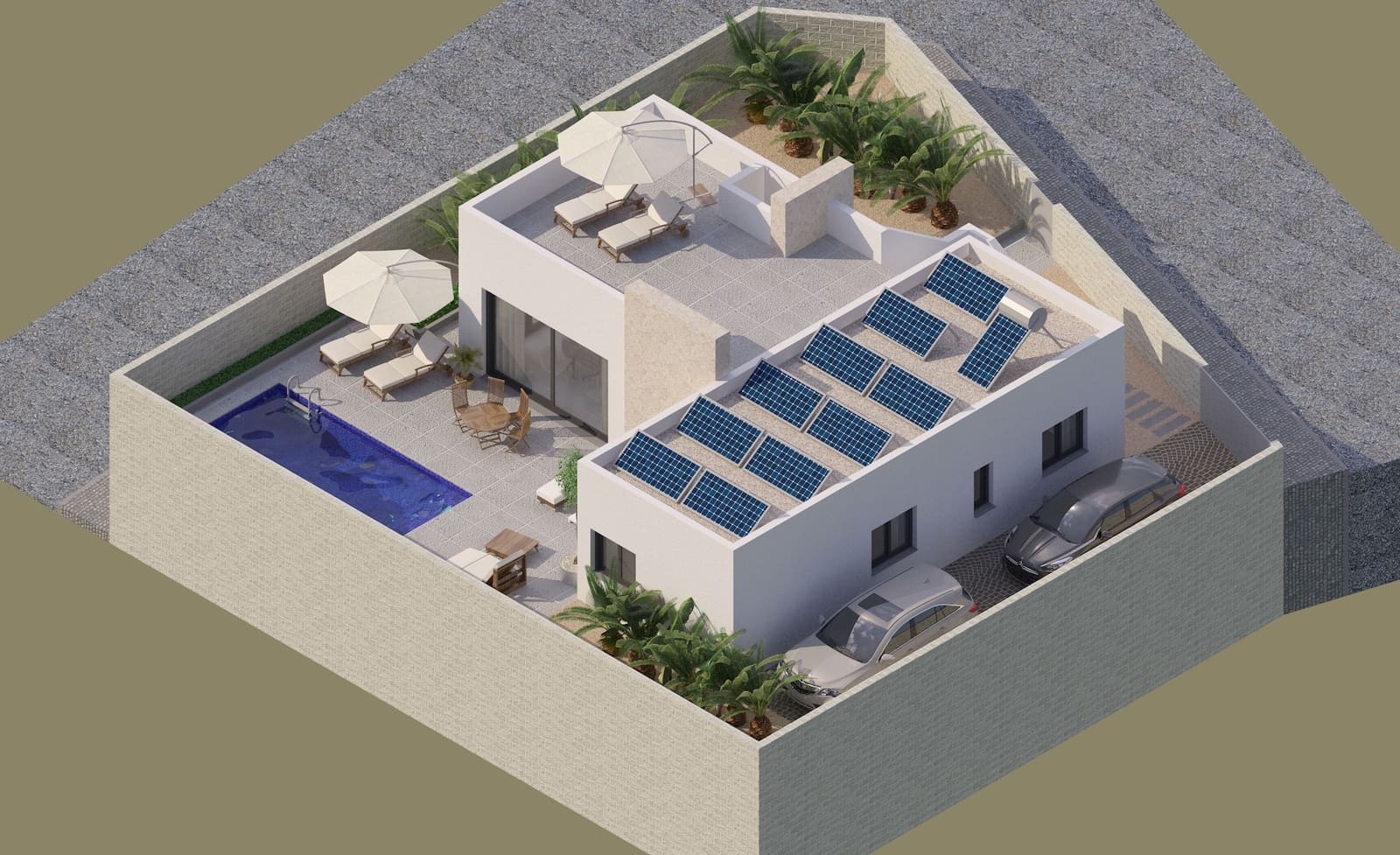 3 Zimmer Villa zu verkaufen in Benijofar mit Pool - 457.000 € (Ref: 9390360)